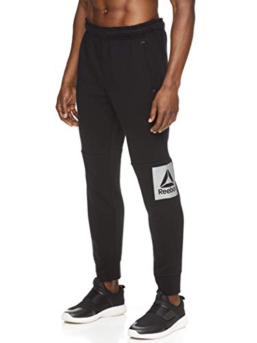 Reebok Men's Jogger Running Pants with Pockets - Athletic Workout Sweatpants