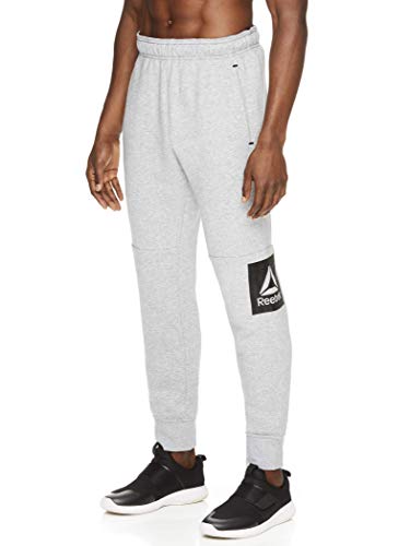 Reebok Men's Jogger Running Pants with Pockets - Athletic Workout Sweatpants