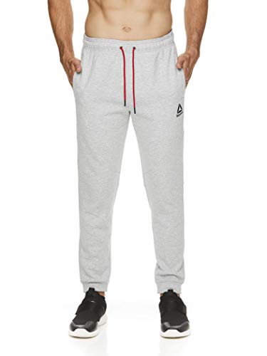 Reebok Men's Jogger Running Pants with Pockets - Athletic Workout Sweatpants