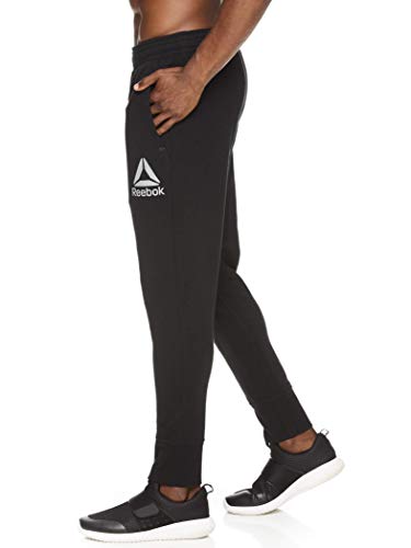 Reebok Men's Jogger Running Pants with Pockets - Athletic Workout Sweatpants