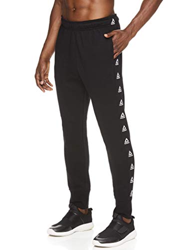 Reebok Men's Jogger Running Pants with Pockets - Athletic Workout Sweatpants