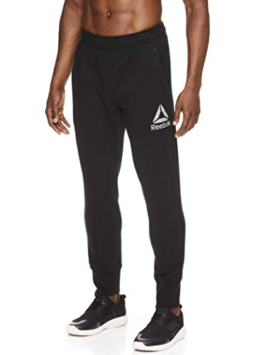 Reebok Men's Jogger Running Pants with Pockets - Athletic Workout Sweatpants