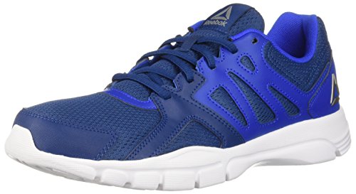 Reebok Men's Trainfusion Nine 3.0 Cross Trainer, Bunker Vital Blue/wh, 8.5 M US