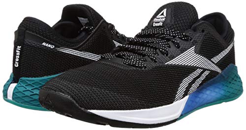 Reebok Nano 9, Zapatilla de Correr Unisex Adulto, Black/Seatea/Humblu, 42 EU