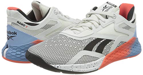 Reebok Nano X, Zapatillas de Deporte Mujer, Blanco/FLUBLU/VIVDOR, 37.5 EU Reebok Nano X, Zapatillas de Deporte Mujer, Blanco/FLUBLU/VIVDOR, 37.5 EU