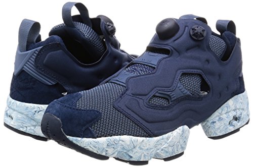 Reebok Pump Instapump Fury ACHM Hombre Running Trainers Sneakers (UK 2 US 3 EU 33, Collegiate Navy Royal Slate BD1551)