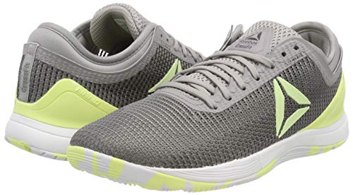 Reebok R Crossfit Nano 8.0 Zapatillas de Entrenamiento Hombre, Gris (Tin Greyshark//Lemon Zest/Ash Grey/White 0), 46 EU (11.5 UK)