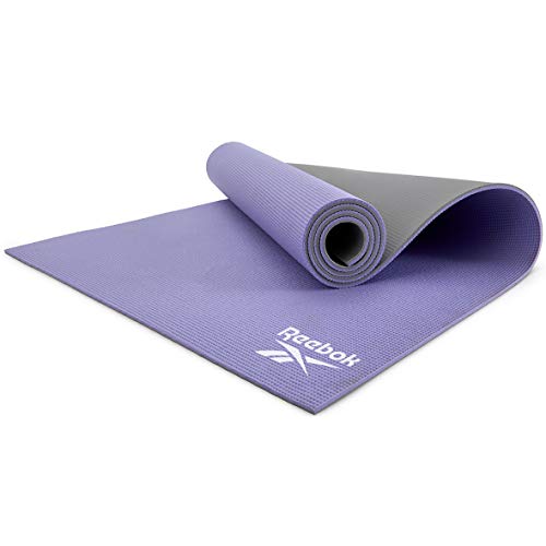 Reebok RAYG-11060PLGR Esterilla Yoga Reversible, Violet/Gris