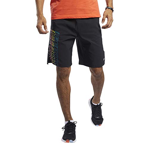 Reebok RBK MMA Short Pantalón Corto, Hombre, Negro, 32" Reebok RBK MMA Short Pantalón Corto, Hombre, Negro, 32"