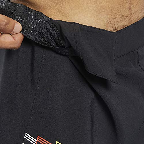 Reebok RBK MMA Short Pantalón Corto, Hombre, Negro, 32" Reebok RBK MMA Short Pantalón Corto, Hombre, Negro, 32"