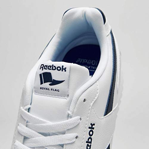 Reebok Royal Glide Rplclp, Zapatillas de Gimnasia, Blanco (White/Collegiate Navy White/Collegiate Navy), 34.5 EU