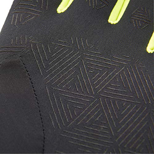 Reebok RRGL-12201 Guantes para Correr, Adultos Unisex, Negro, M-19-20 cm (Alrededor de la Palma)