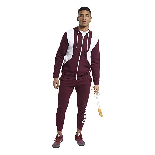 Reebok TE Linear Logo TS Chándal, Hombre, Granat, S Reebok TE Linear Logo TS Chándal, Hombre, Granat, S