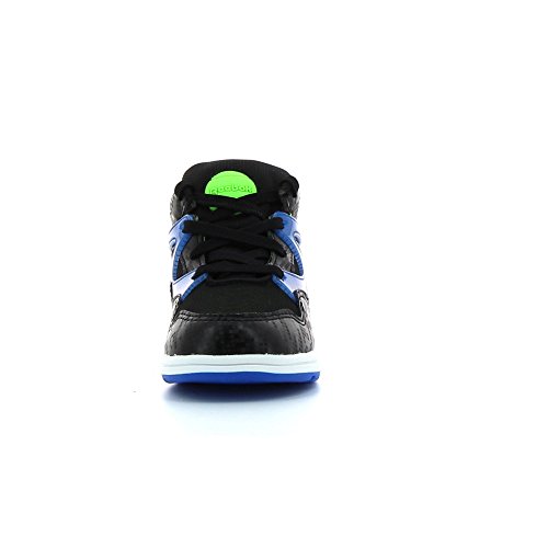 Reebok Versa Pump Omni Lite, Zapatos de Primeros Pasos Unisex bebé, Negro/Azul/Verde/Blanco (Black/Blue Sport/Solar Green/Wht), 22