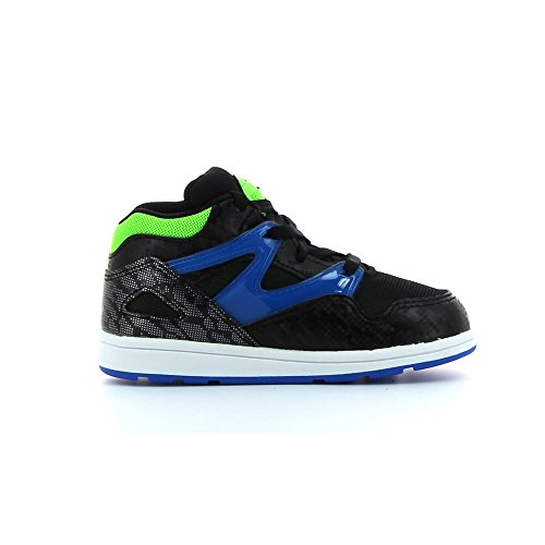 Reebok Versa Pump Omni Lite, Zapatos de Primeros Pasos Unisex bebé, Negro/Azul/Verde/Blanco (Black/Blue Sport/Solar Green/Wht), 22