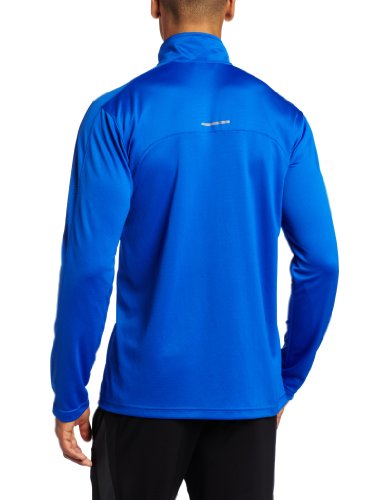 Reebok Versacool Instant - Camiseta de manga larga con cremallera de 1/4 para hombre - W46994, S, azul(VITAL BLUE, ATHLETIC NAVY)