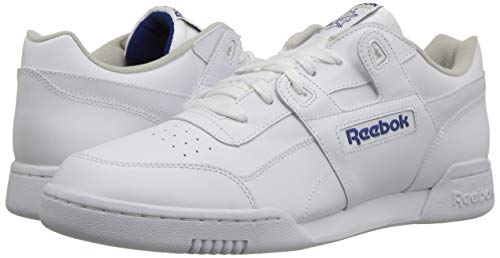 Reebok Workout Plus, Zapatillas de Deporte para Hombre, Blanco (white/royal), 45 EU (10.5 UK)