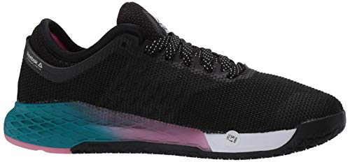 Reebok - Zapatillas de CrossFit Nano 9 para mujer, Negro (Negro/Seaport Teal/Rosa Pulido), 35 EU