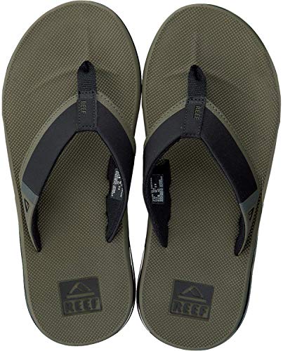 Reef Fanning Low, Chanclas Hombre, Verde (Olive OLI), 45 EU