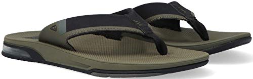 Reef Fanning Low, Chanclas Hombre, Verde (Olive OLI), 45 EU