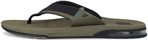 Reef Fanning Low, Chanclas Hombre, Verde (Olive OLI), 45 EU