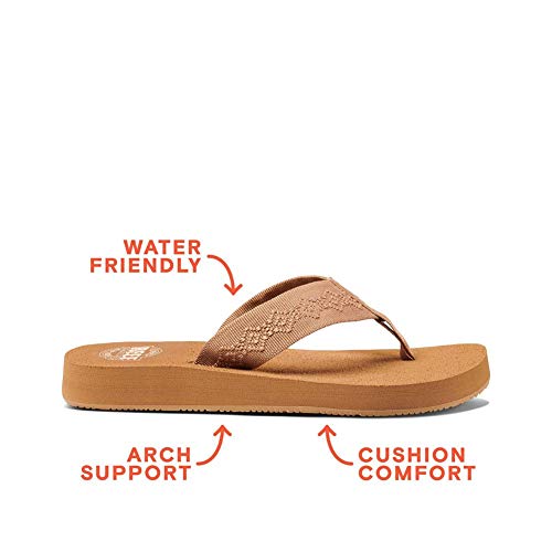 Reef Sandy, Chanclas para Mujer, Tan, 35 EU