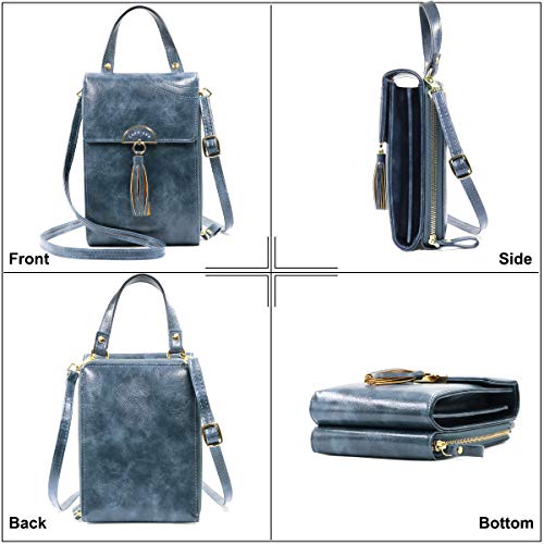 REETEE Bandolera Pequeña Mujer Cuero PU Cartera Bolso de Teléfono Móvil para Mujer, Mini Crossbody Bag Bolso Movil Mujer Monedero con Ranuras para Tarjeta y Correa Ajustable (negro) REETEE Bandolera Pequeña Mujer Cuero PU Cartera Bolso de Teléfono Móvil para Mujer, Mini Crossbody Bag Bolso Movil Mujer Monedero con Ranuras para Tarjeta y Correa Ajustable (negro)