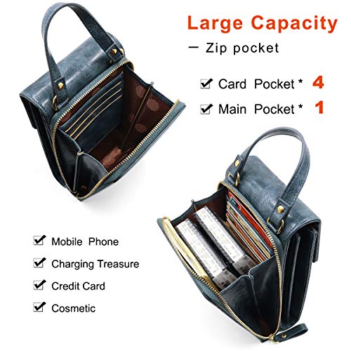 REETEE Bandolera Pequeña Mujer Cuero PU Cartera Bolso de Teléfono Móvil para Mujer, Mini Crossbody Bag Bolso Movil Mujer Monedero con Ranuras para Tarjeta y Correa Ajustable (azul marino) REETEE Bandolera Pequeña Mujer Cuero PU Cartera Bolso de Teléfono Móvil para Mujer, Mini Crossbody Bag Bolso Movil Mujer Monedero con Ranuras para Tarjeta y Correa Ajustable (azul marino)