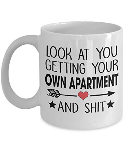 Regalo de apartamento para mujeres y hombres que alquilan - Taza de inauguración de la casa para inquilinos por primera vez Taza de café, divertida, taza, té, regalo para Navidad, día del padre, día d Regalo de apartamento para mujeres y hombres que alquilan - Taza de inauguración de la casa para inquilinos por primera vez Taza de café, divertida, taza, té, regalo para Navidad, día del padre, día d
