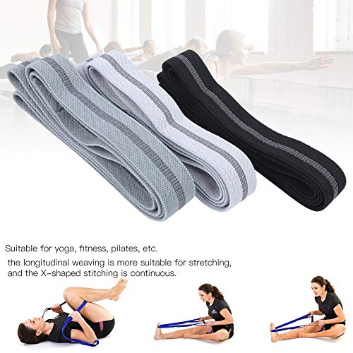 【?????? ?? ???????】 Cuerda de tracción para Mujer, Anillo de Entrenamiento, Material de algodón y poliéster, Bandas de Resistencia para Ejercicios, 3 Piezas/Juego de Cuerdas(Black Gray 【?????? ?? ???????】 Cuerda de tracción para Mujer, Anillo de Entrenamiento, Material de algodón y poliéster, Bandas de Resistencia para Ejercicios, 3 Piezas/Juego de Cuerdas(Black Gray