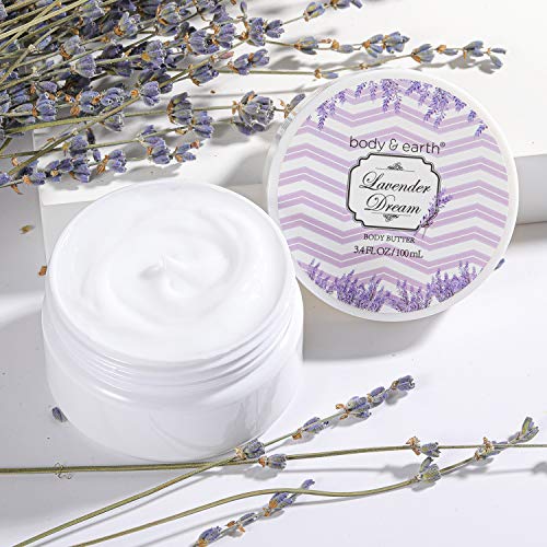 Regalo de Spa - Body & Earth Set de Baño Lujoso y Fragante a Lavanda, Incluye Gel de Ducha, Crema de Manos, Manteca Corporal y Más Regalo para Mujer Regalo de Spa - Body & Earth Set de Baño Lujoso y Fragante a Lavanda, Incluye Gel de Ducha, Crema de Manos, Manteca Corporal y Más Regalo para Mujer
