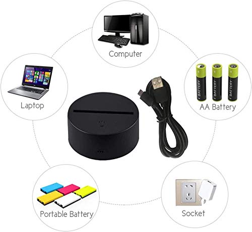 Regalo para madre para niña ballet danza color toque ilusión cambio niños visión 3D luz nocturna creativa regalo de vacaciones Regalo para madre para niña ballet danza color toque ilusión cambio niños visión 3D luz nocturna creativa regalo de vacaciones