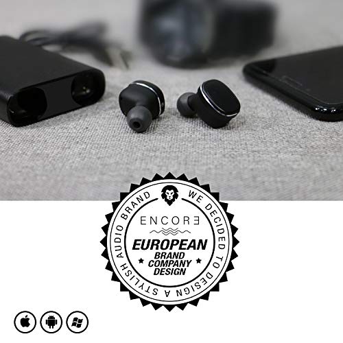 Regalos Originales - ENCORE® POWERSOUND Marca Europea - Auriculares inalambricos Bluetooth, 70h Sonido estéreo con bateria portatil para movil, Cascos Bluetooth con microfono, pc iOS y Android