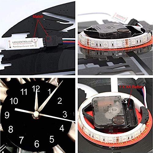 Regalos reloj de pared de disco de vinilo reloj de pared reloj de pared de silencio creativo reloj de pared de baloncesto Deportesde la serie LED para los amigos que como Jordan,Led light (data cable) Regalos reloj de pared de disco de vinilo reloj de pared reloj de pared de silencio creativo reloj de pared de baloncesto Deportesde la serie LED para los amigos que como Jordan,Led light (data cable)
