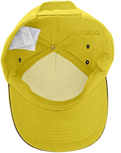 Regatta Amston - Gorra de béisbol con 5 Paneles para Hombre, Hombre, Gorra de béisbol, TRC326, Amarillo (Amarillo Brillante/Gris Sellado), One Size (Manufacturer Size:Single Size)