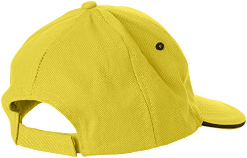 Regatta Amston - Gorra de béisbol con 5 Paneles para Hombre, Hombre, Gorra de béisbol, TRC326, Amarillo (Amarillo Brillante/Gris Sellado), One Size (Manufacturer Size:Single Size)