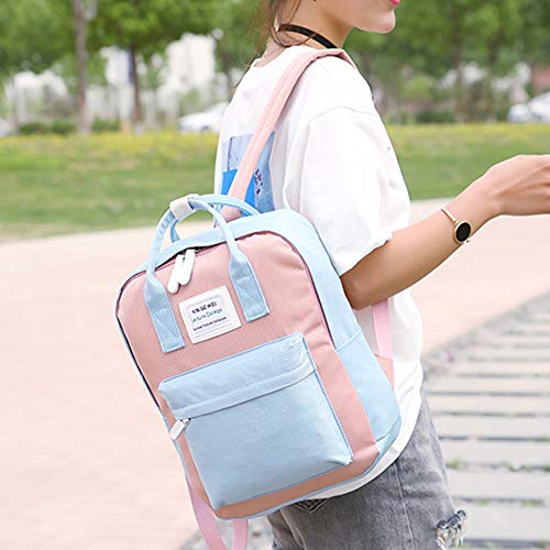 REGEN Mochila Para Mujer, Bolso De Hombro De Lona Impermeable, Bolso De Viaje Para Mujer, Bolso De Viaje Para Mujer, Bolso De Viaje Impermeable Para Mujer