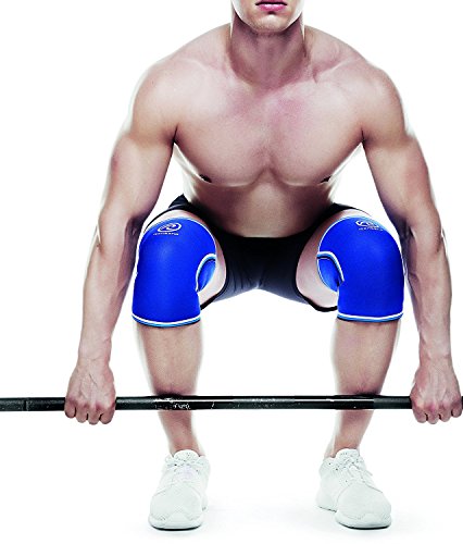 Rehband Bandage Kniebandage Retro Neopren - Rodillera de Voleibol, Color Azul, Talla M Rehband Bandage Kniebandage Retro Neopren - Rodillera de Voleibol, Color Azul, Talla M