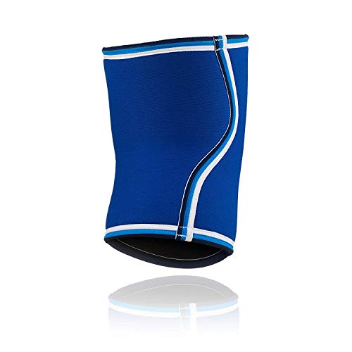 Rehband Bandage Kniebandage Retro Neopren - Rodillera de Voleibol, Color Azul, Talla M Rehband Bandage Kniebandage Retro Neopren - Rodillera de Voleibol, Color Azul, Talla M