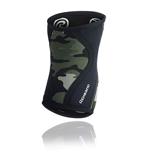 Rehband RX Knee Sleeve 5 mm Rodillera, Camoflage, S