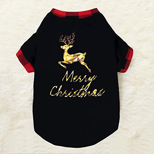 Rehomy Christmas Family - Conjunto de Pijamas a Juego clásico a Cuadros, Pantalones o Mameluco de bebé, Ropa de Dormir de Navidad, para bebés, niños, Adultos, Mascotas (Mascotas, M)