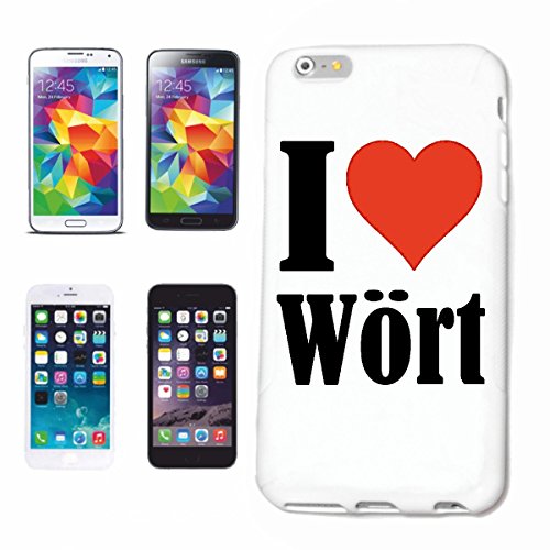 Reifen-Markt Hard Cover - Funda para teléfono móvil Compatible con Apple iPhone 4 / 4S I Love Wört