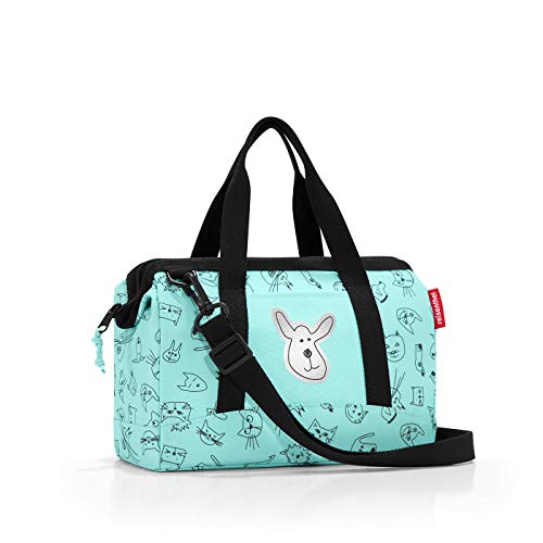 Reisenthel Allrounder XS Kids Cats and Dogs Bolsa de Deporte Infantil, 27 cm, 5 Liters, Turquesa (Mint)