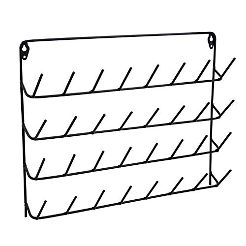 Rejilla para hilo de coser Soporte para hilo de 32 carretes Rejilla de metal de pared con abrazaderas de carrete para organizar hilo de coser, herramienta de bordado, adecuado para hilo grande Rejilla para hilo de coser Soporte para hilo de 32 carretes Rejilla de metal de pared con abrazaderas de carrete para organizar hilo de coser, herramienta de bordado, adecuado para hilo grande