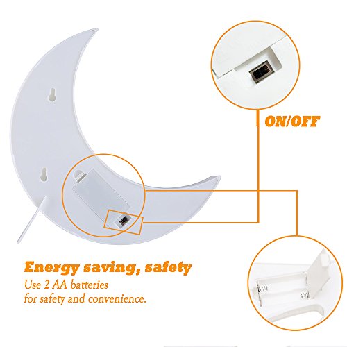 REKYO Carpa De Luz Nocturna, Lindas Lámparas LED De Pared, Sala Luz Decorativa De La Sala De Navidad Decorativos Mesa Lámpara Ánimo Luces Lámpara Infantil (Luna) REKYO Carpa De Luz Nocturna, Lindas Lámparas LED De Pared, Sala Luz Decorativa De La Sala De Navidad Decorativos Mesa Lámpara Ánimo Luces Lámpara Infantil (Luna)