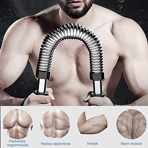 Relaxbx Barra de Resorte Profesional para Entrenamiento de Pecho/Hombro, 20 kg, 30 kg, 40 kg, 50 kg, Resorte de Culturismo, Brazo Relaxbx Barra de Resorte Profesional para Entrenamiento de Pecho/Hombro, 20 kg, 30 kg, 40 kg, 50 kg, Resorte de Culturismo, Brazo