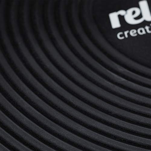 Relaxdays Balance Board, Superficie Antideslizante, Asas Laterales, Tabla de Equilibrio de 40 cm de diámetro, Color Negro, Unisex Adulto, 1 Unidad Relaxdays Balance Board, Superficie Antideslizante, Asas Laterales, Tabla de Equilibrio de 40 cm de diámetro, Color Negro, Unisex Adulto, 1 Unidad
