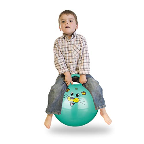 Relaxdays Bola Saltarina para Niños, Pelota Saltar Animales, Balón Infantil, 45 cm Diámetro, PVC, Verde, color, 45 x 45 x 55 cm (10022554_53) , color/modelo surtido Relaxdays Bola Saltarina para Niños, Pelota Saltar Animales, Balón Infantil, 45 cm Diámetro, PVC, Verde, color, 45 x 45 x 55 cm (10022554_53) , color/modelo surtido