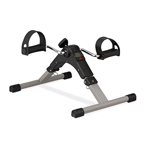 Relaxdays Ejercitador de Brazos y piernas, Plegable, para Oficina, hogar, Personas Mayores, Mini Bicicleta estática, 39 x 36 x 49,5 cm, Color Negro Relaxdays Ejercitador de Brazos y piernas, Plegable, para Oficina, hogar, Personas Mayores, Mini Bicicleta estática, 39 x 36 x 49,5 cm, Color Negro