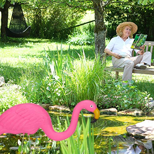 Relaxdays Flamencos para jardín, Decoración de Exterior, Tropical, Plástico & Metal, 2 Tamaños, 1 Set, Rosa Relaxdays Flamencos para jardín, Decoración de Exterior, Tropical, Plástico & Metal, 2 Tamaños, 1 Set, Rosa